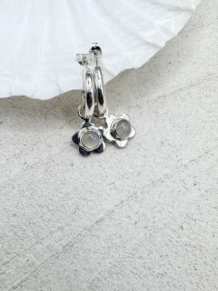 Moonstone flower charms  image