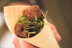 The Star Inn dish at Pub in the Park Marlow 2017 - pig nuggets