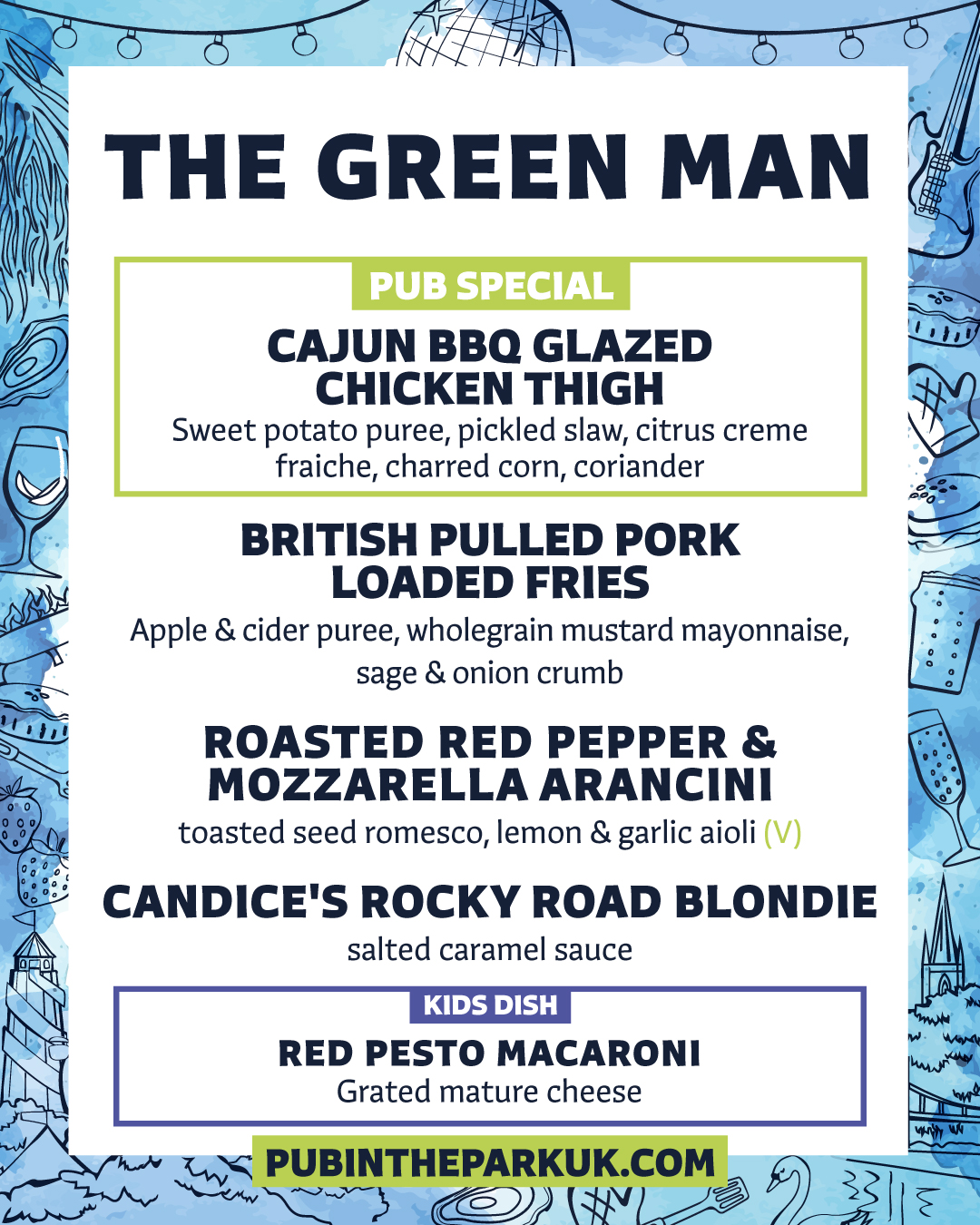 Marlow Restaurant Menus | Pub in the Park