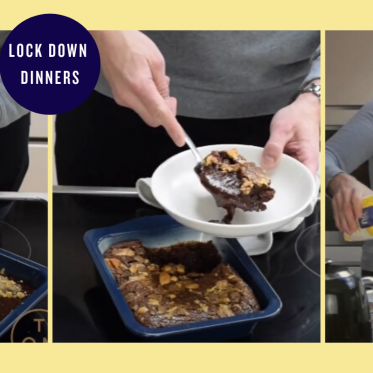 Tom Kerridge’s Lock Down Dinners - Gooey Choc Traybake image