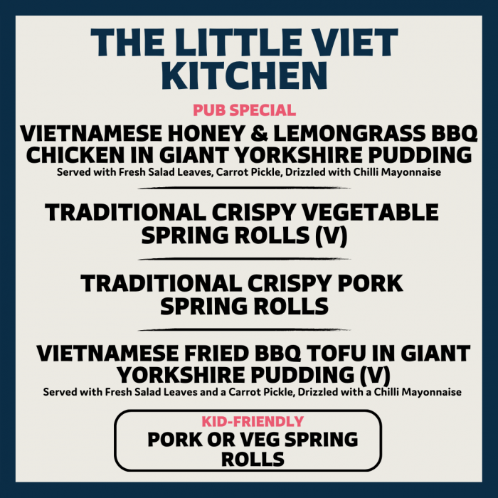 Reigate Menus Pub in the Park Reigate